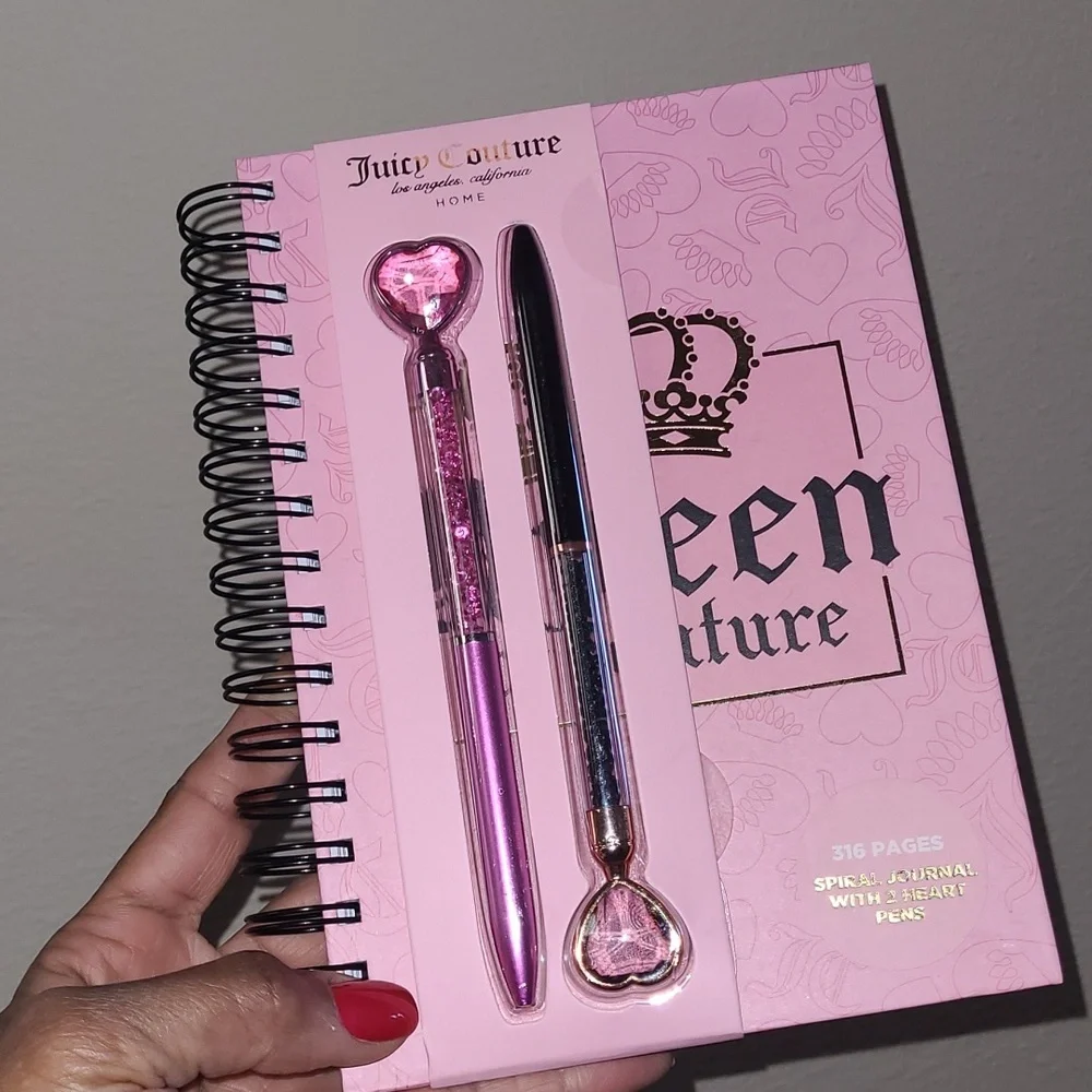 Pink Spiral Journal with Crown Design - Picture 9 of 11